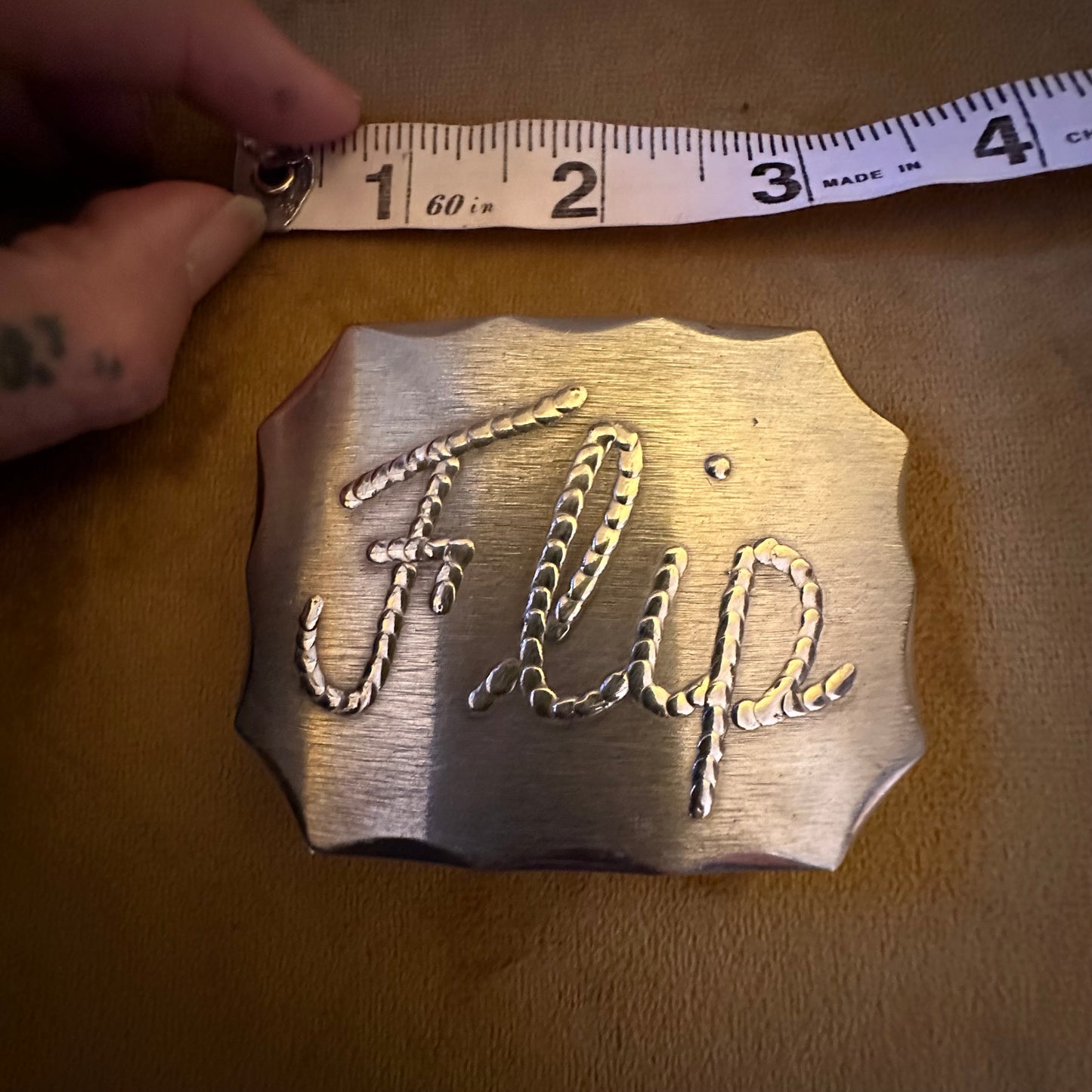 Vintage Flip Skateboards Belt Buckle 1990s
