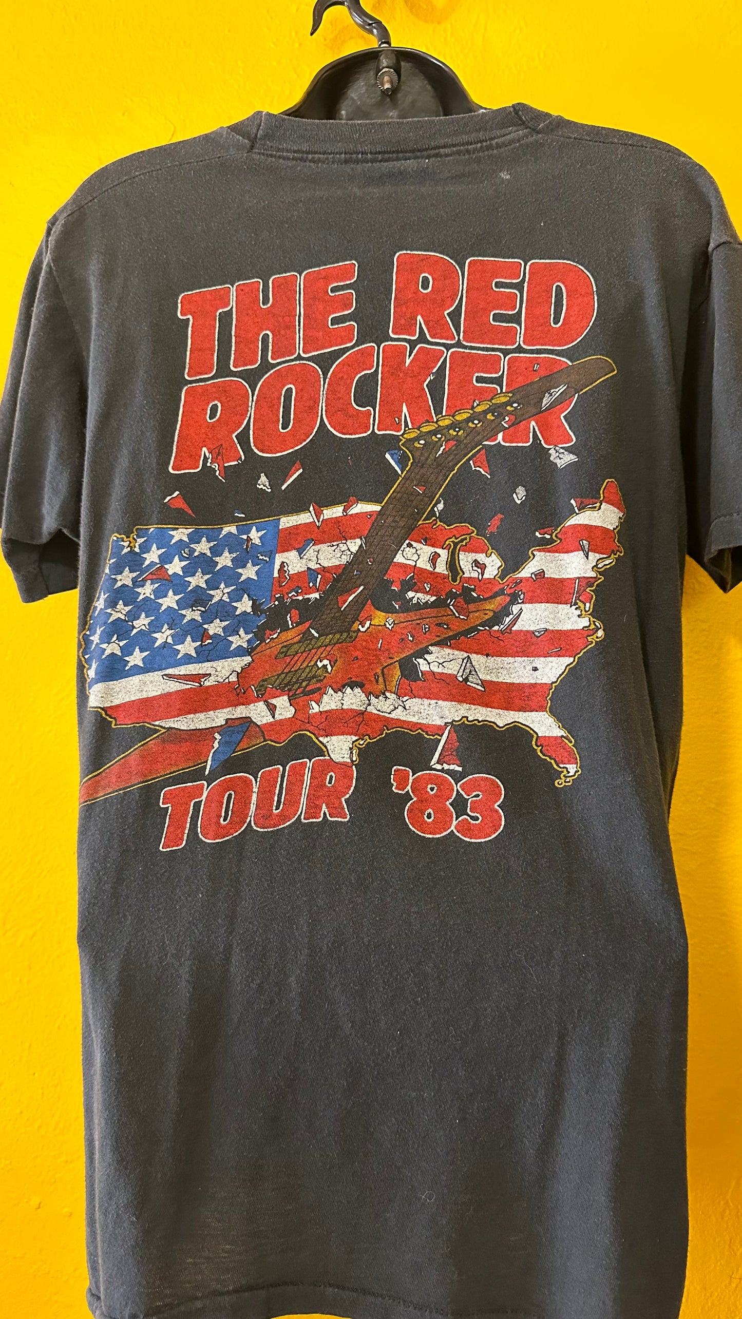 1983 Sammy Hagar The Red Rocker American Tour Tee Single Stitch M