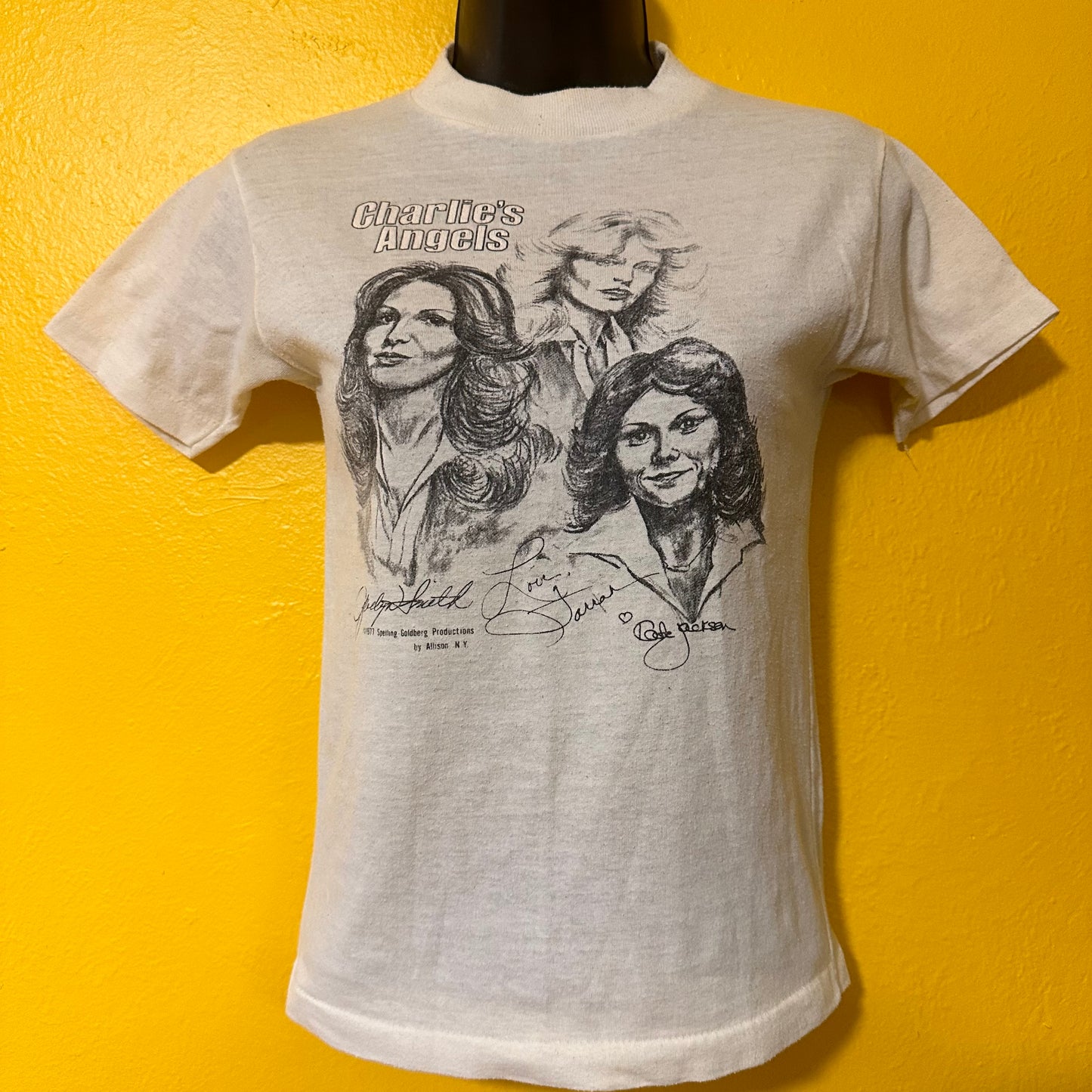 Vintage 1977 Charlie’s Angels Baby Tee Sz S