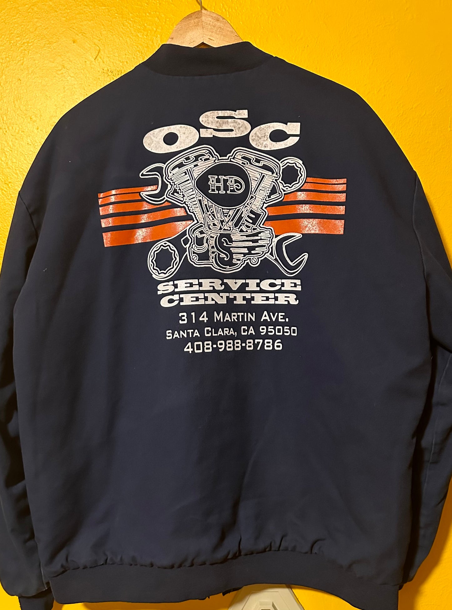 Vintage 1990s OSC Motorcycle Service Center Utility Jacket XL