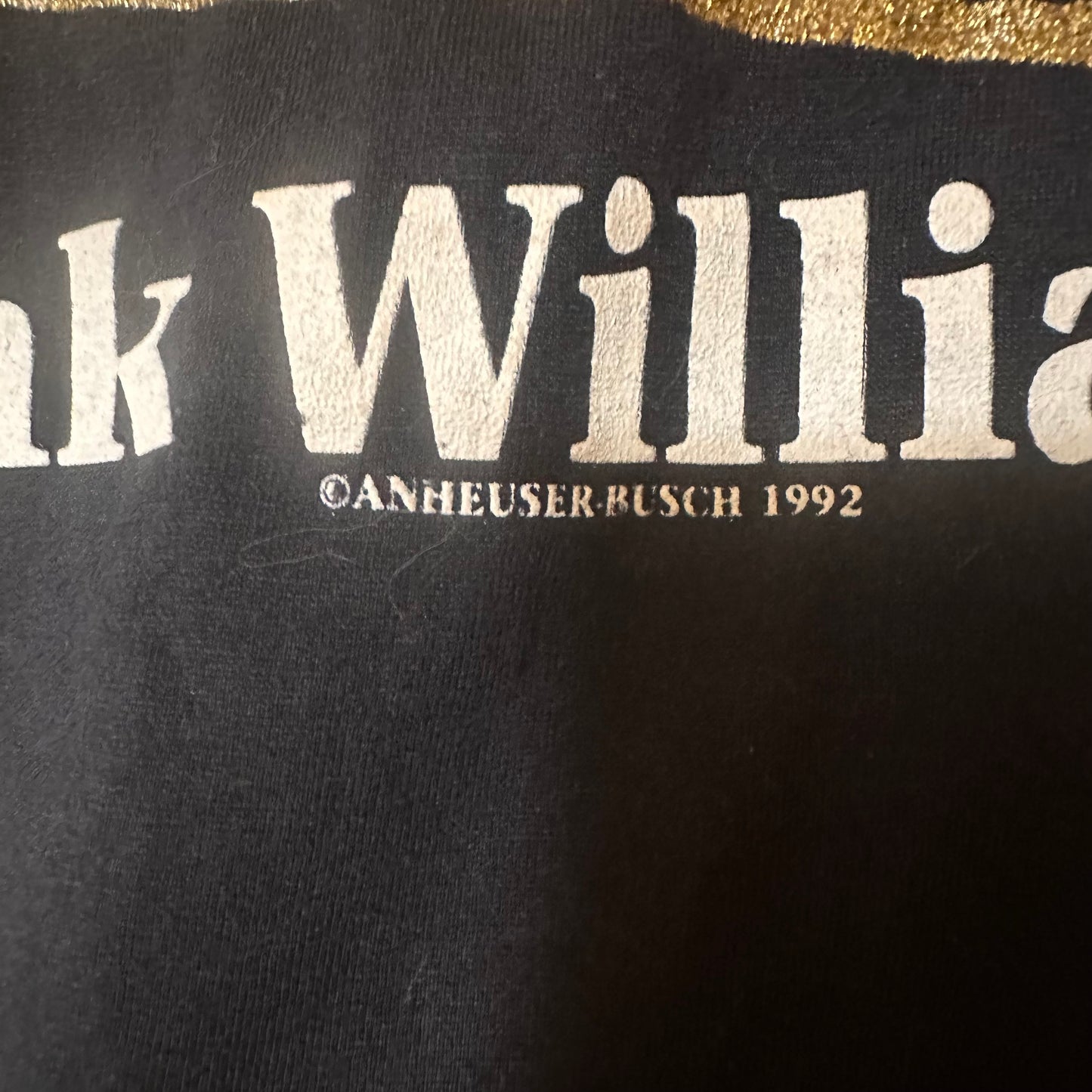 1992 Budweiser / Hank Williams Jr Tour Tee L