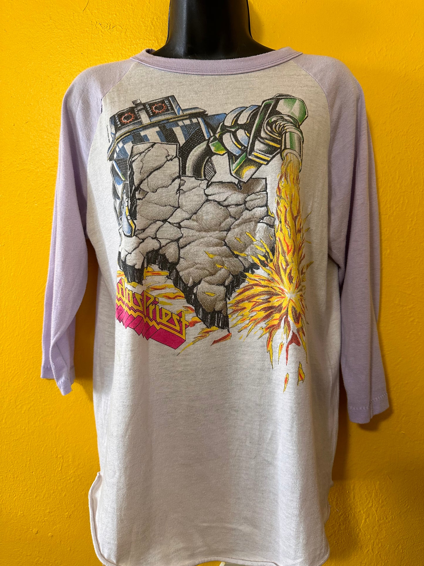 RARE 1986 Judas Priest Texas Raglan Single Stitch M