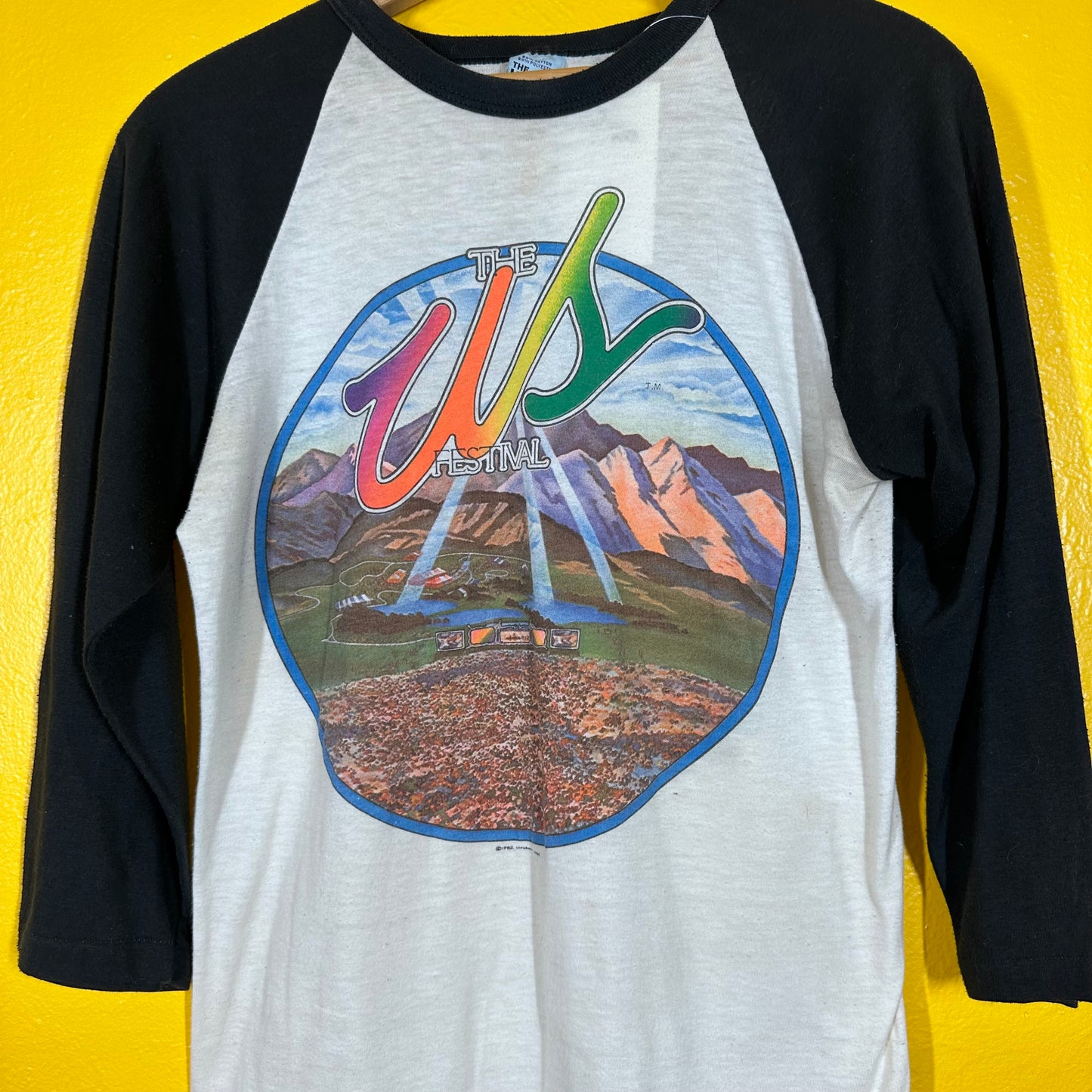 VTG This is US Festival Raglan Tee Sz M Single Stitch 1982
