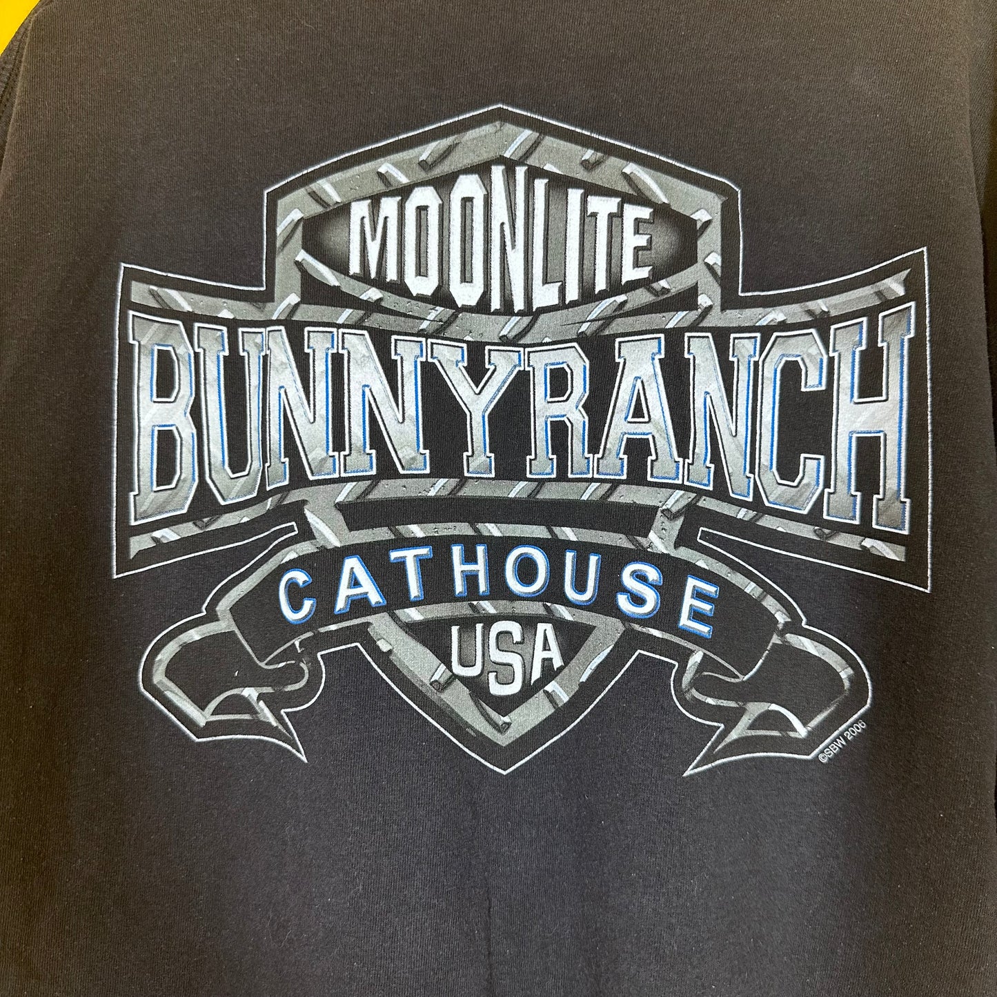 Vintage 1990s Bunny Ranch Cathouse Tee Cut Tag XL