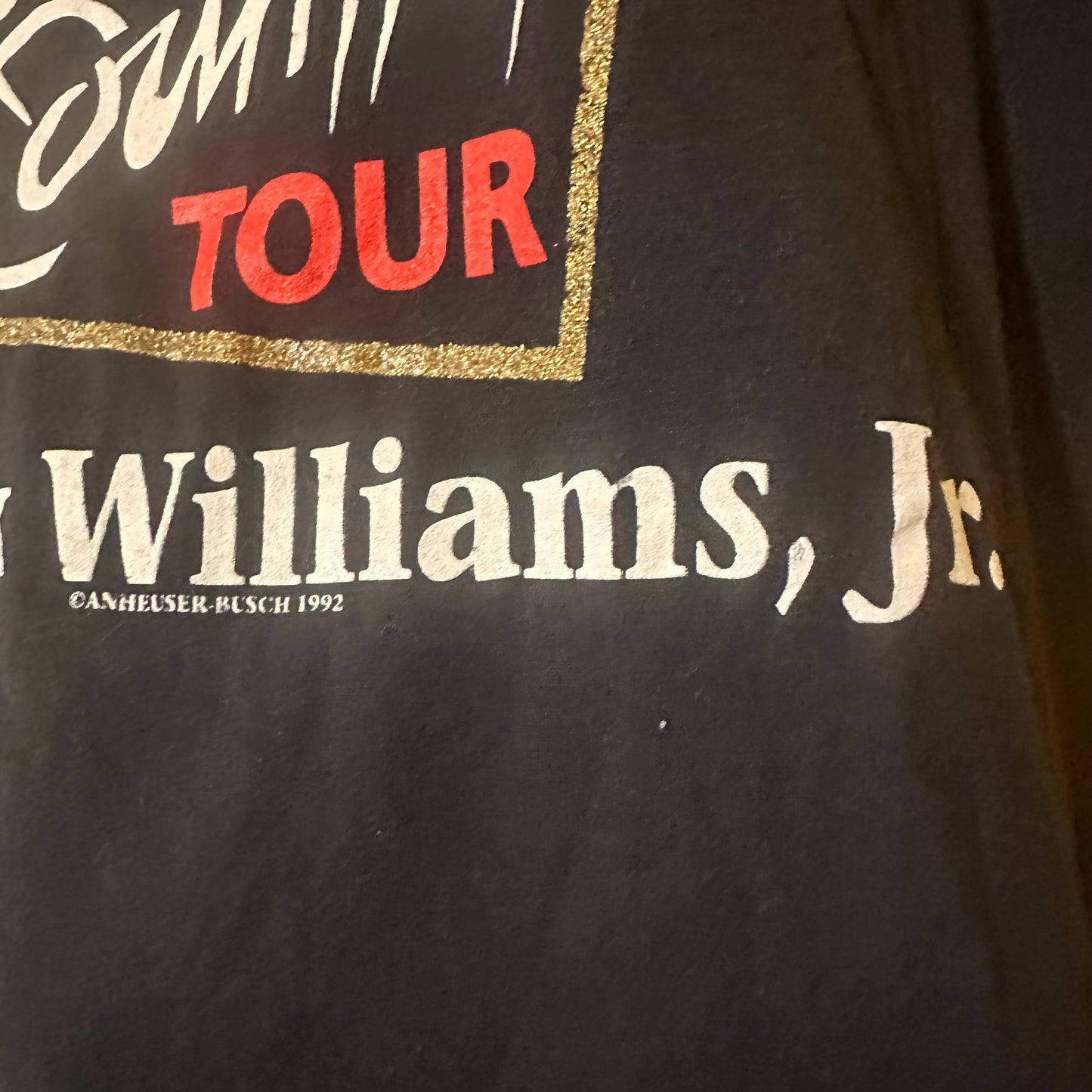 1992 Budweiser / Hank Williams Jr Tour Tee L