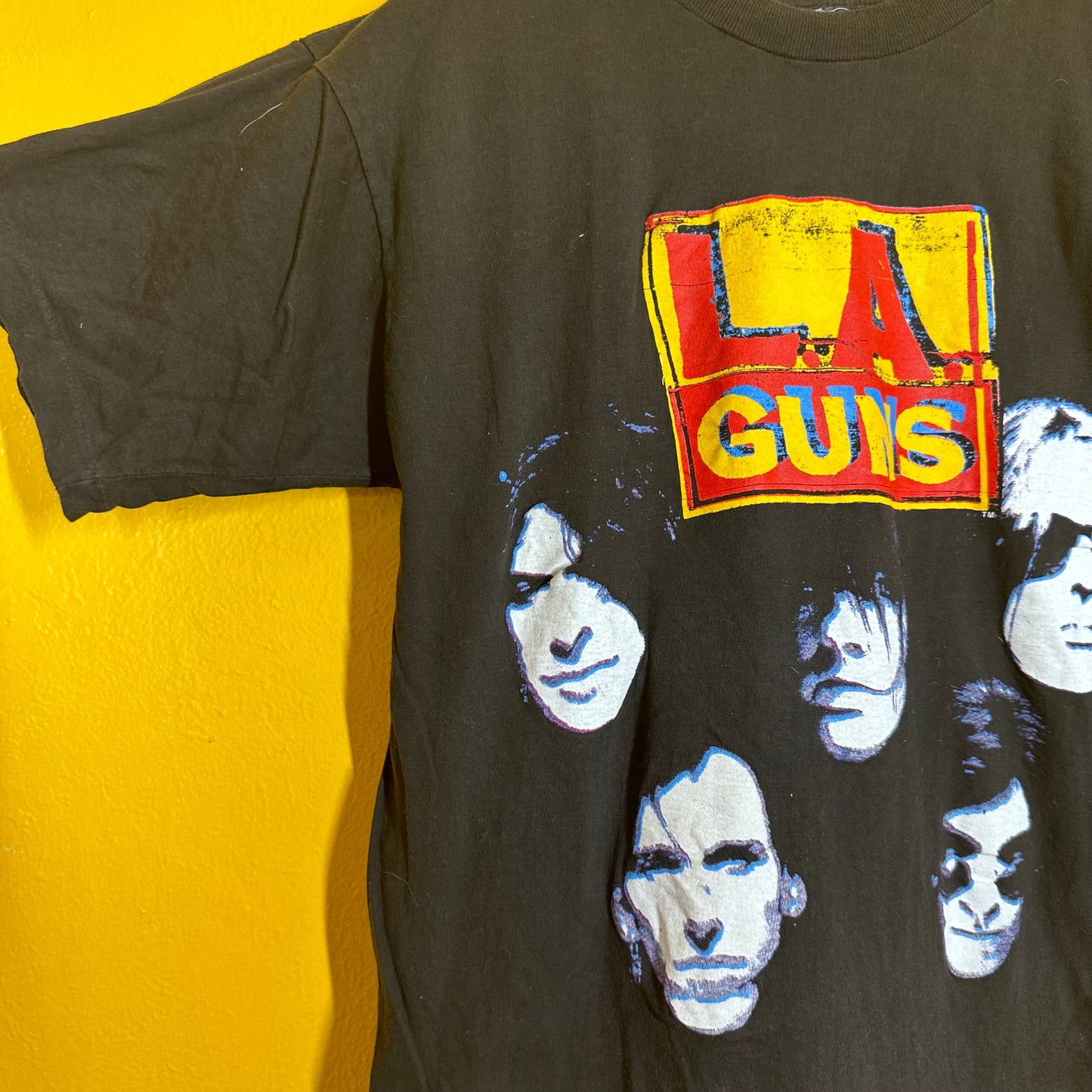 Vintage 1991 LA Guns Hollywood Vampires Tour Tee Single Stitch Sz M
