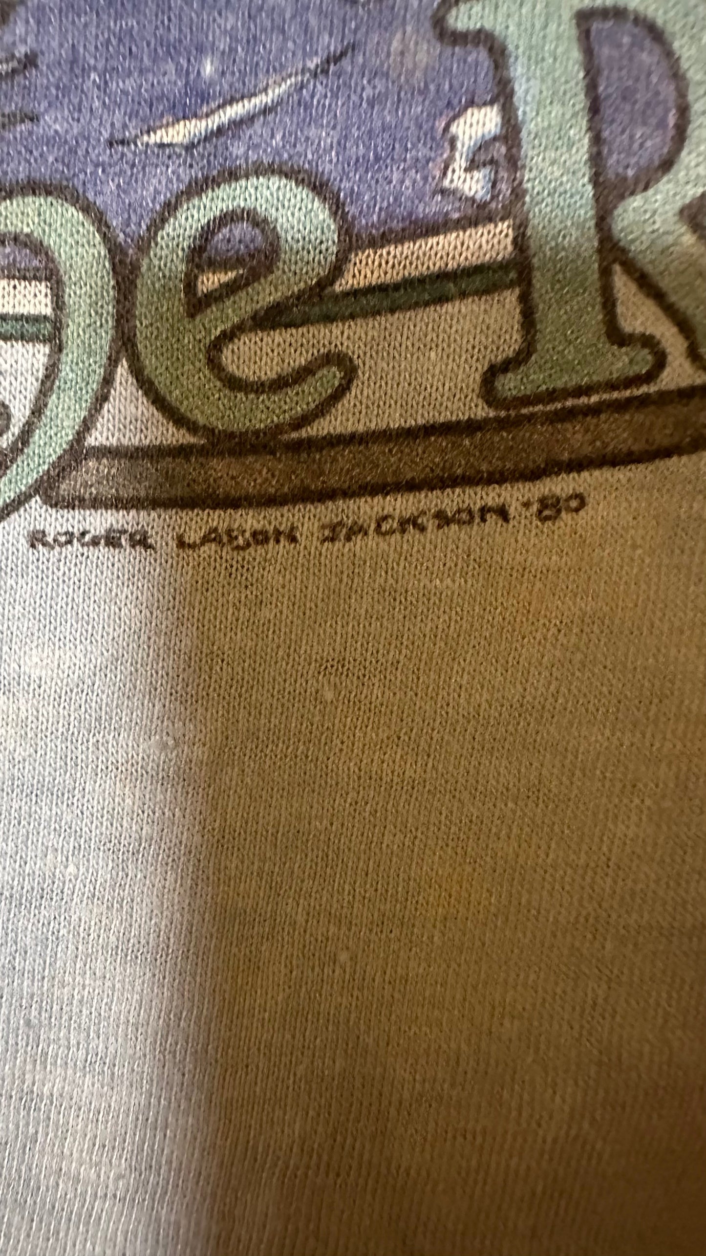 Vintage 1980 Grateful Dead Rolling Rocks Single Stitch Band Tee S