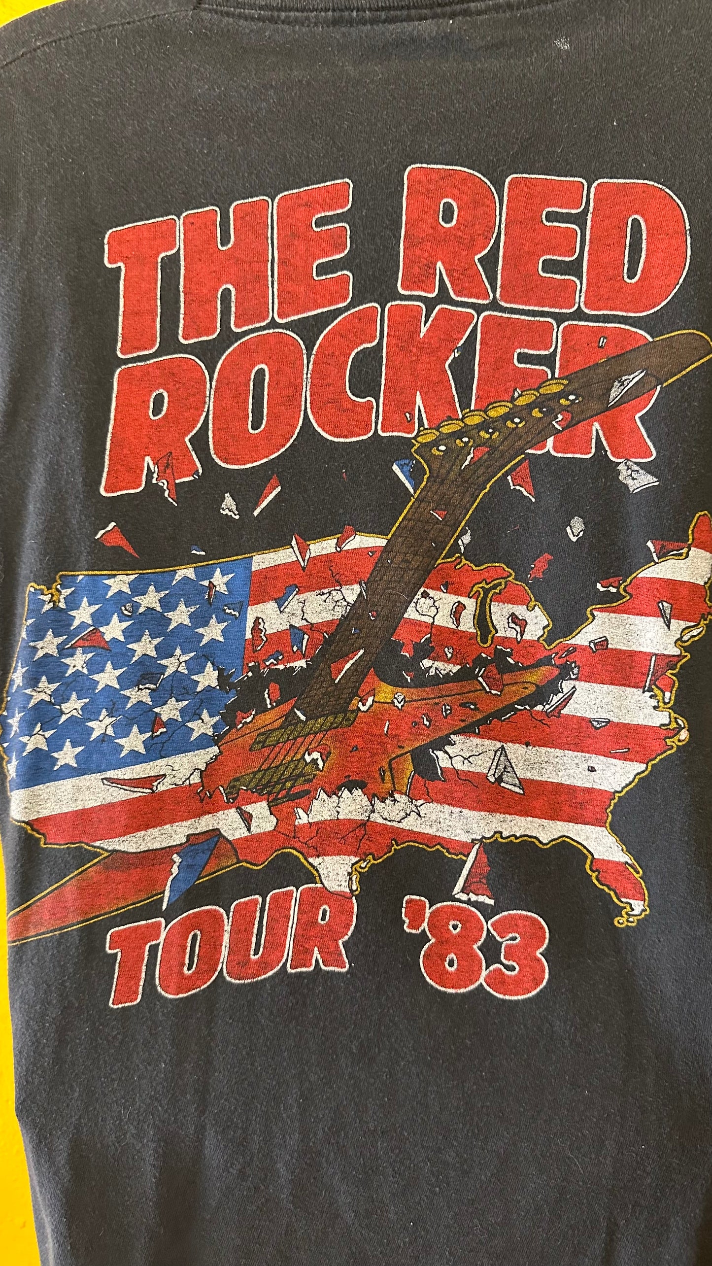 1983 Sammy Hagar The Red Rocker American Tour Tee Single Stitch M