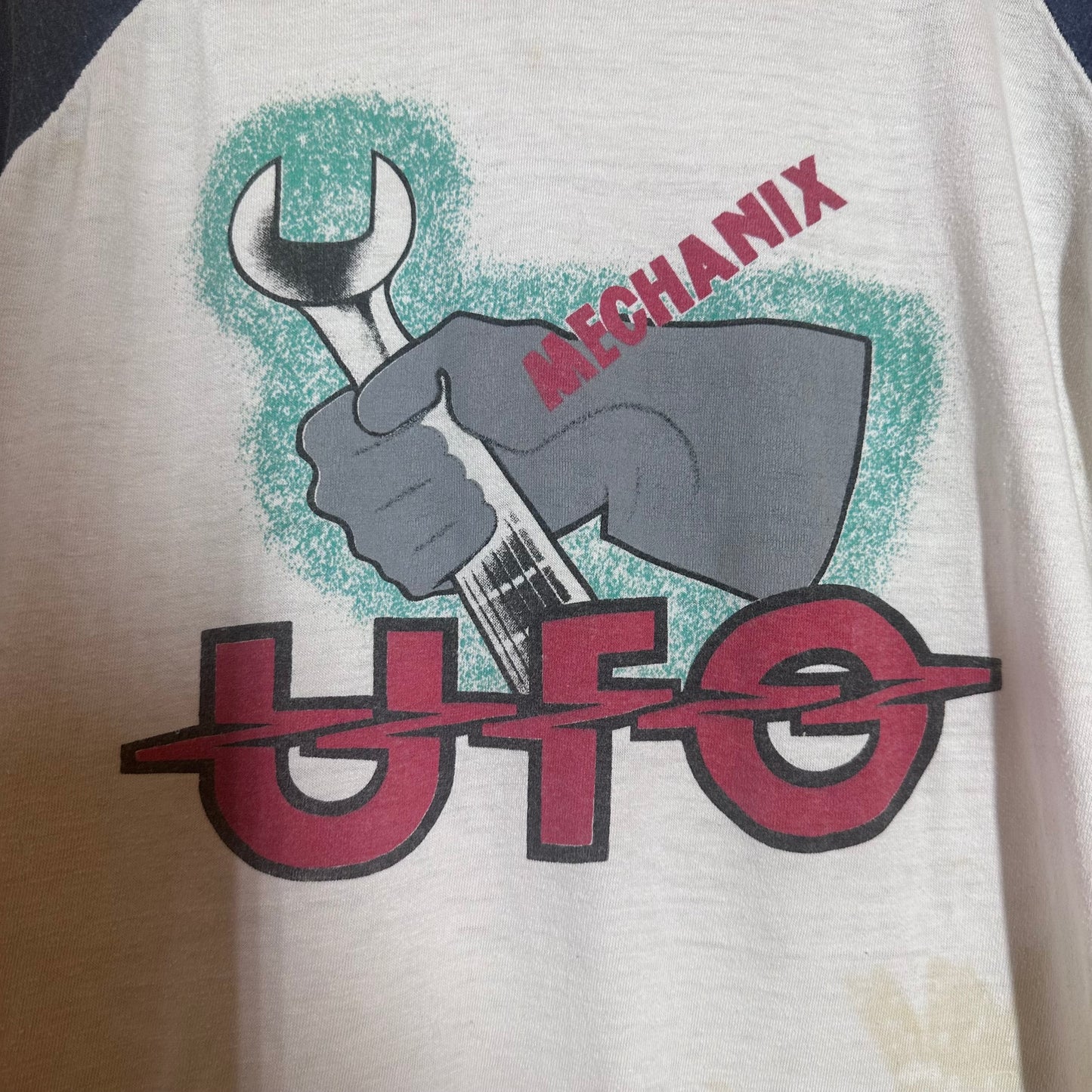 Vintage 1982 UFO American Tour Raglan Single Stitch Heavy Metal Tee M