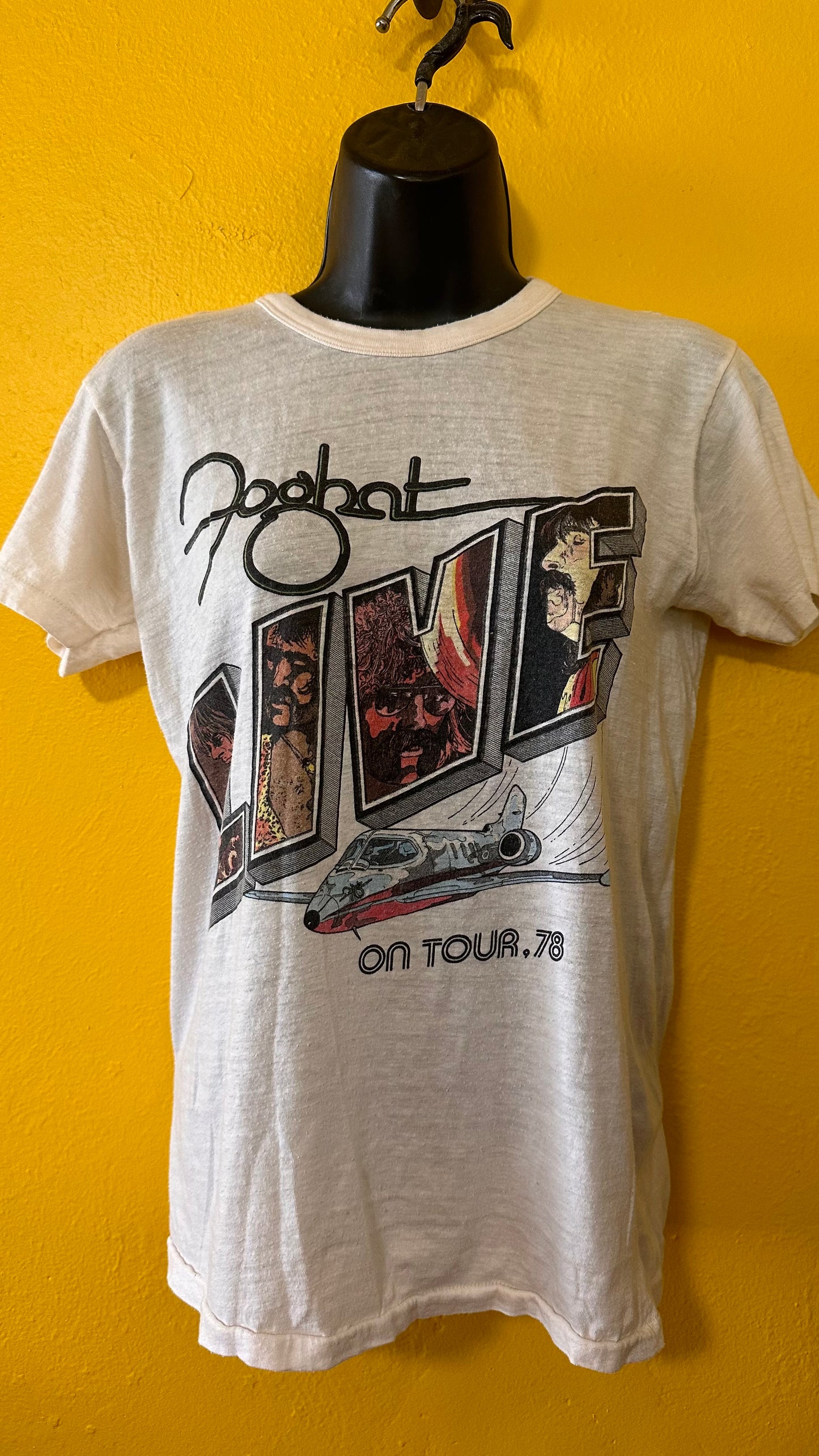 1977 Vintage Foghat 50/50 Tee S