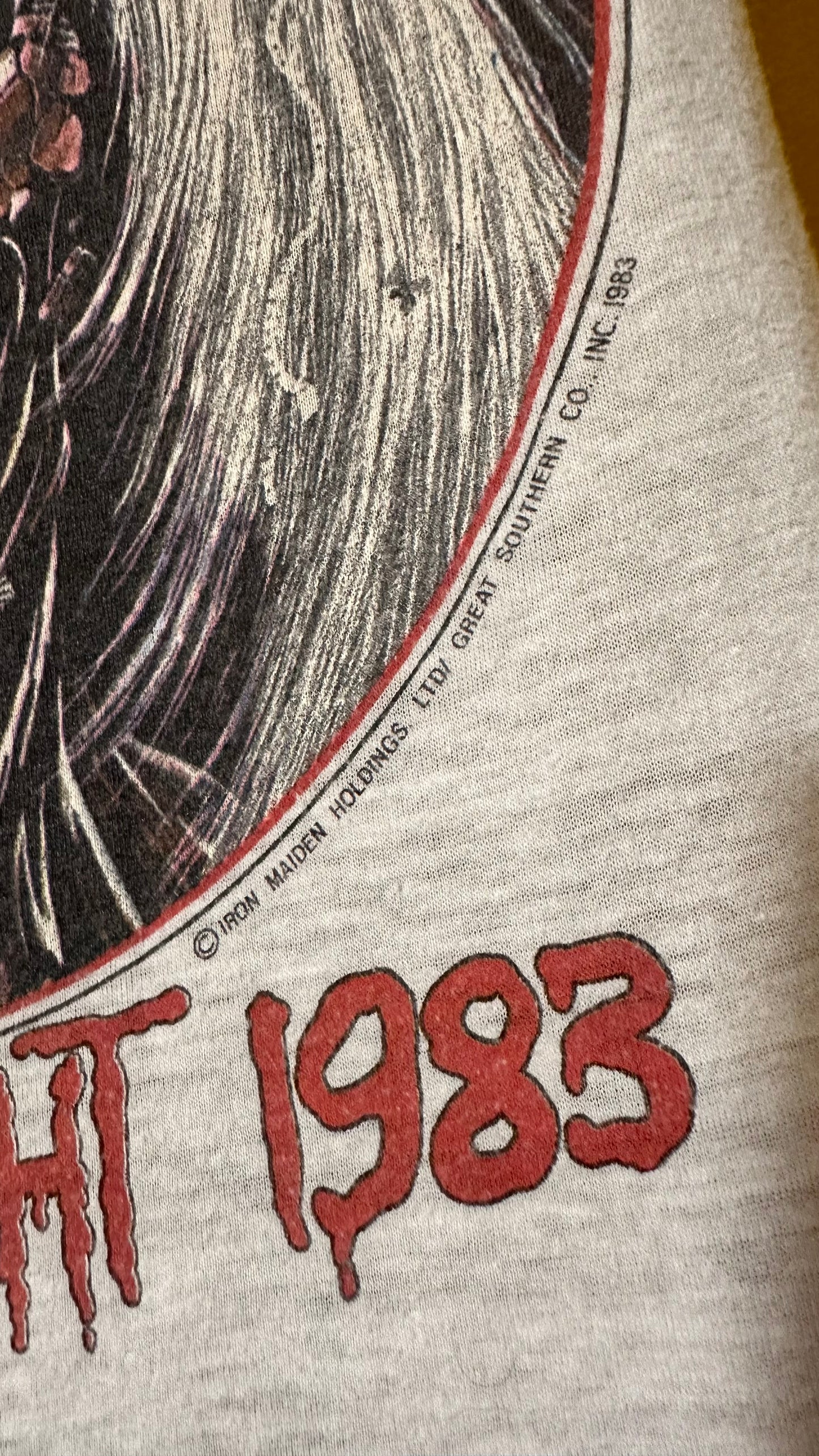 1983 Single Stitch Vintage Iron Maiden Tour Muscle Tee
