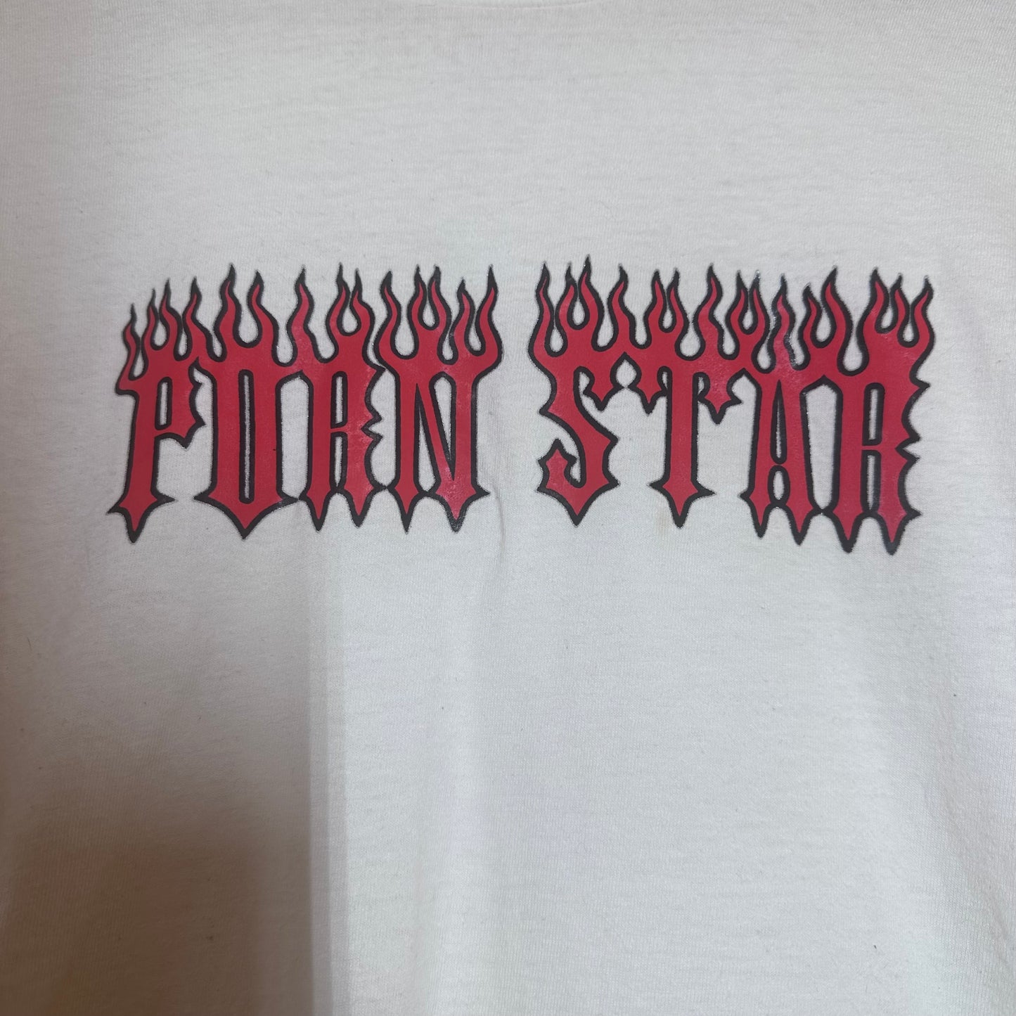 Vintage Porn Star Flame Skate Tee 1990s Sz L