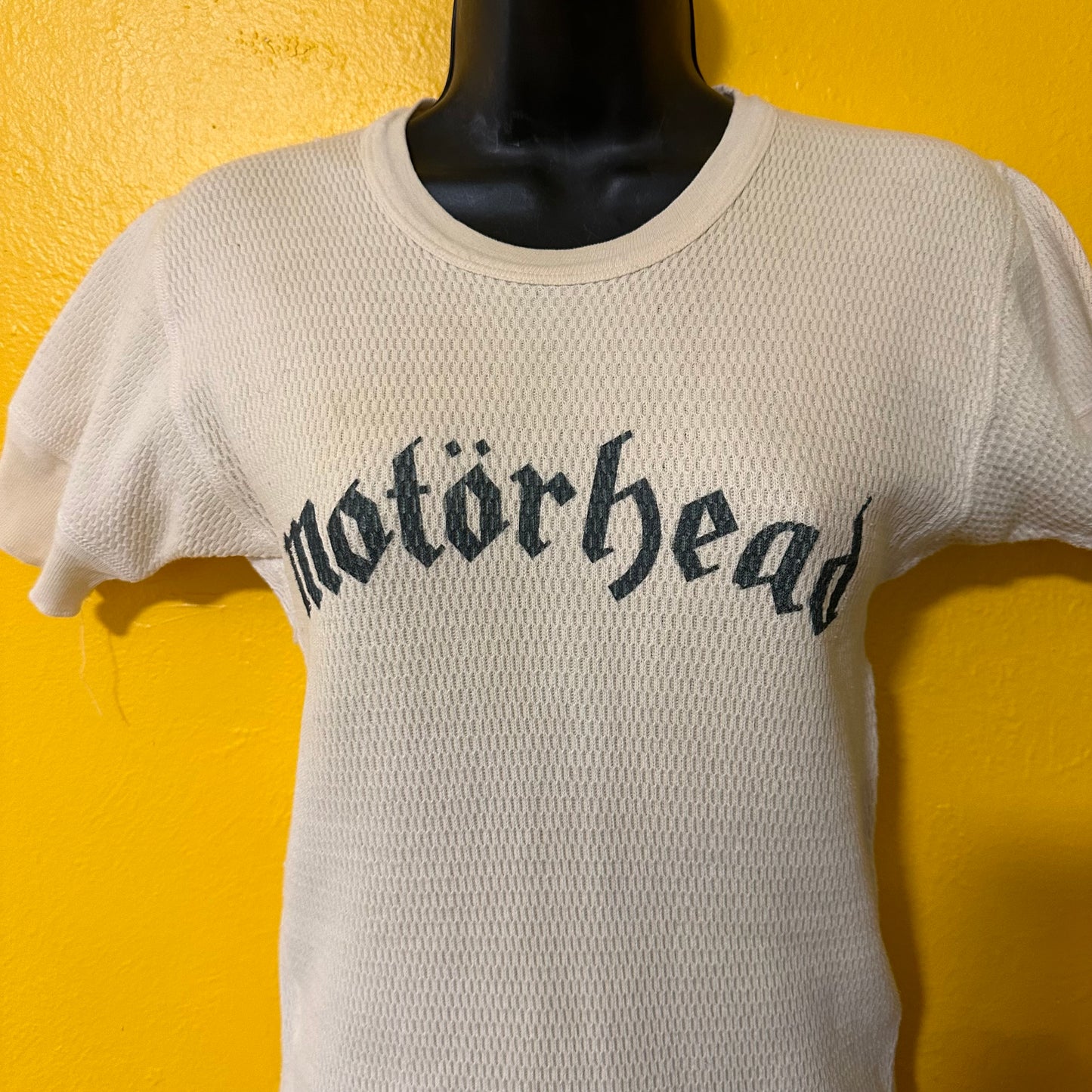 Vintage Short Sleeve Waffle with Motörhead Print S