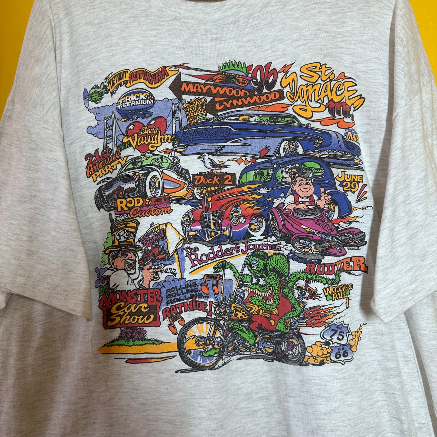 Vintage 1996 Ratfink Rod and Customs Hot Tod Tee Sz XXL