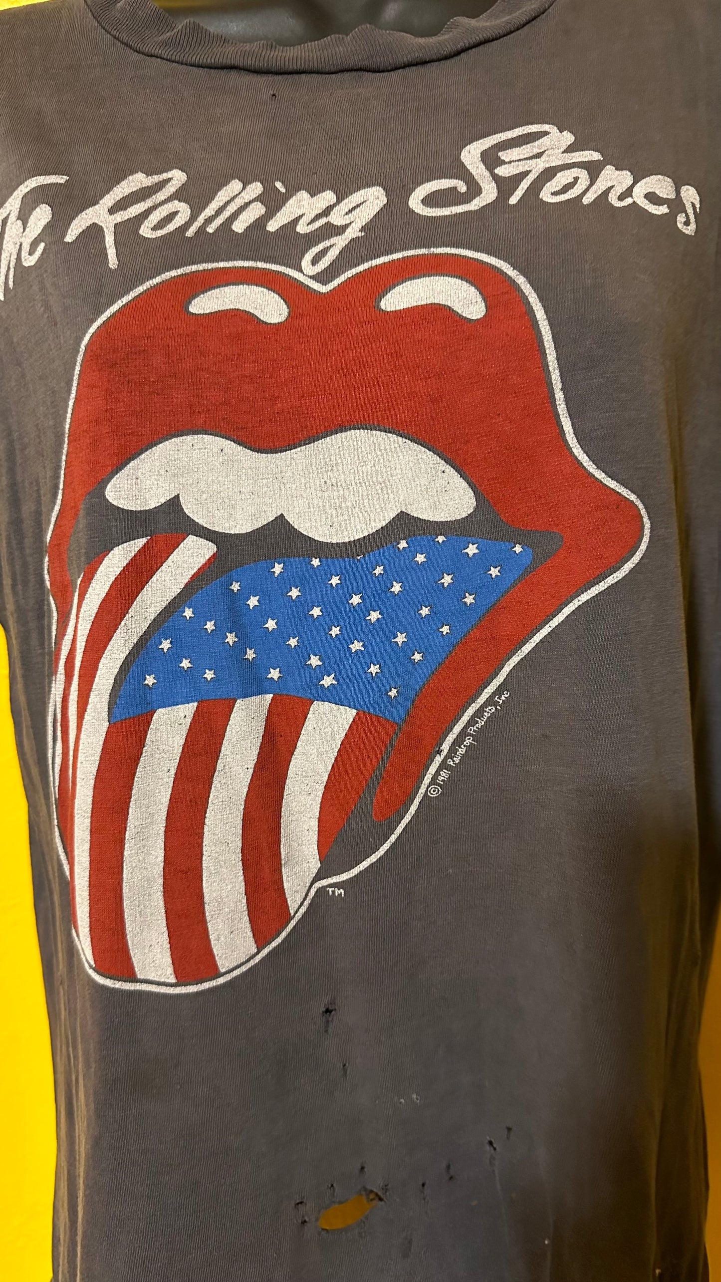 1981 Rollin Stones American Tour Single Stitch Concert Tee M