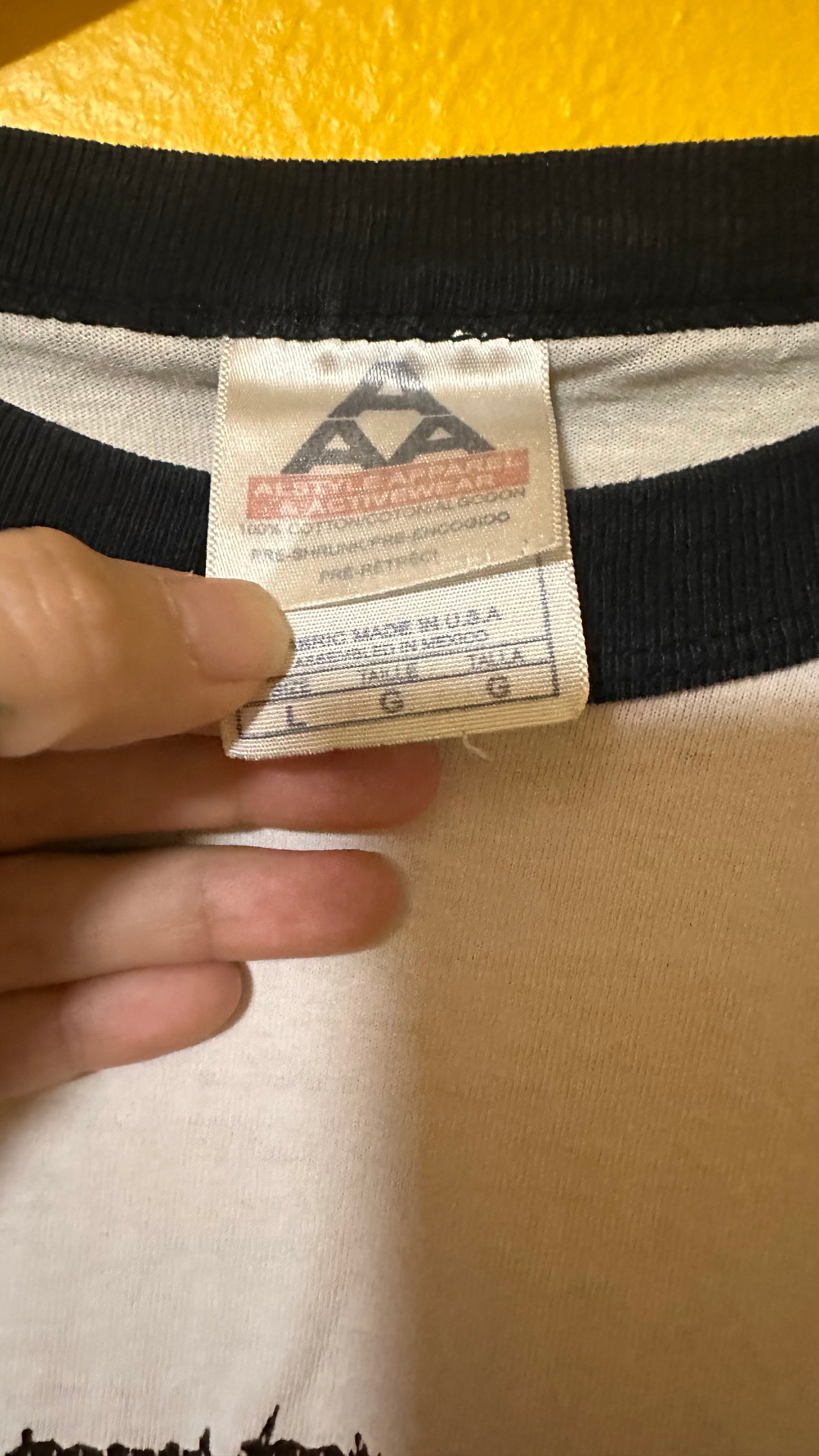Vintage 2003 Metallica One Raglan Sz L