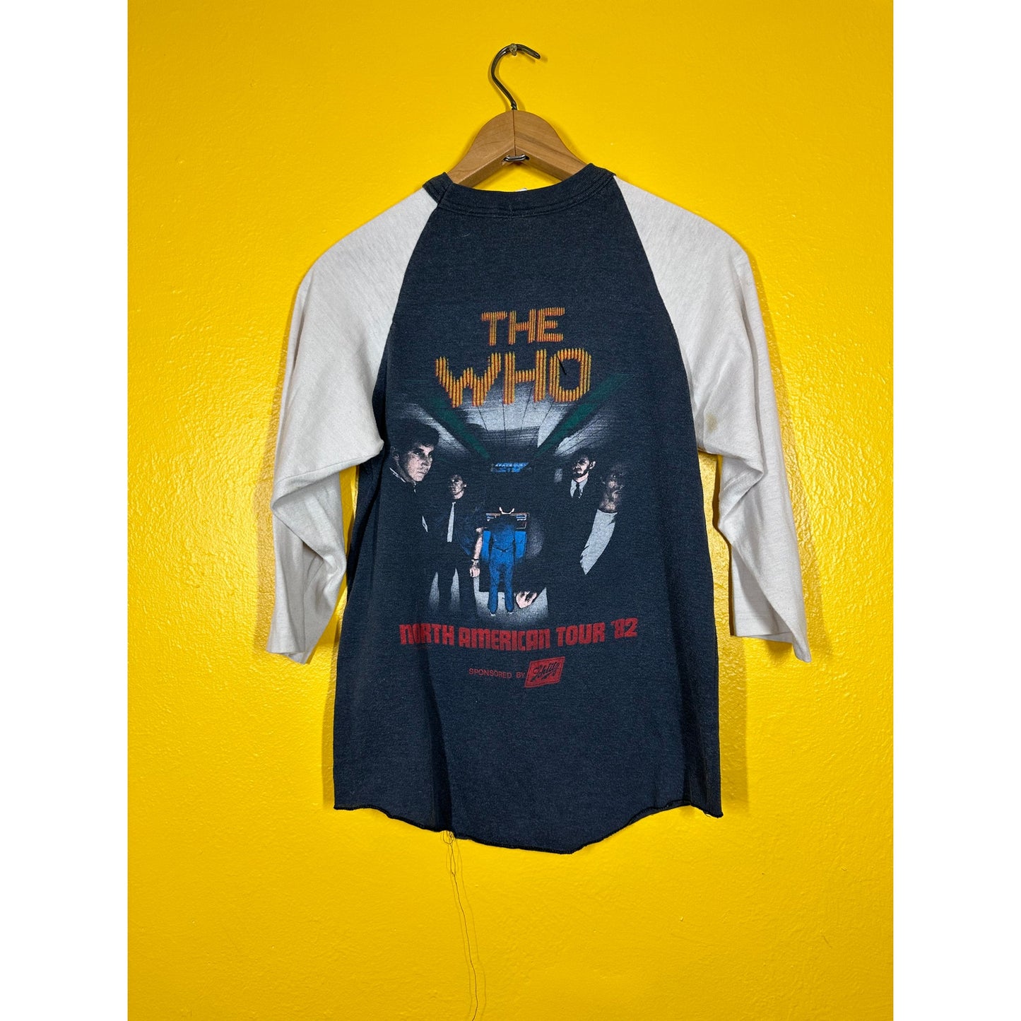 Vtg The Who Tommy Raglan Single Stitch Double Sided Sz. M 1980s Band Tee