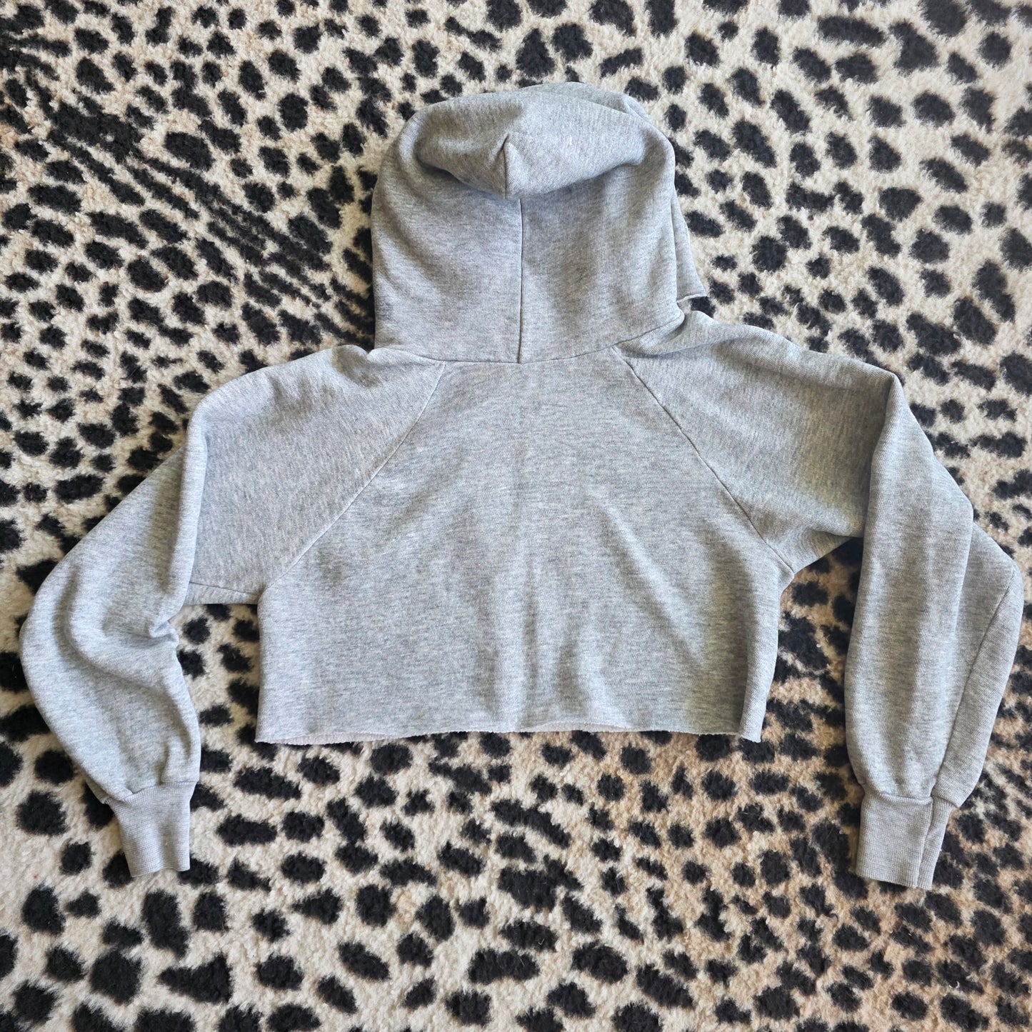 1982 Harley Davidson Raglan Hoodie Cropped