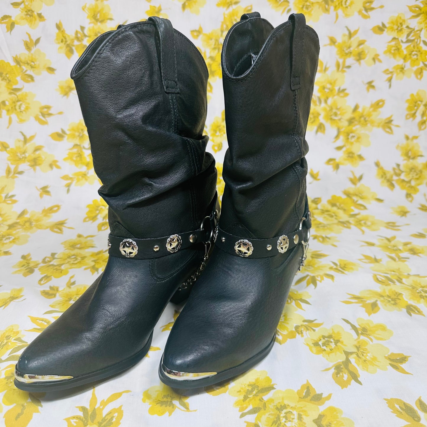 Vintage DEADSTOCK Dingo Slouch Cowgirl Boots Size 9