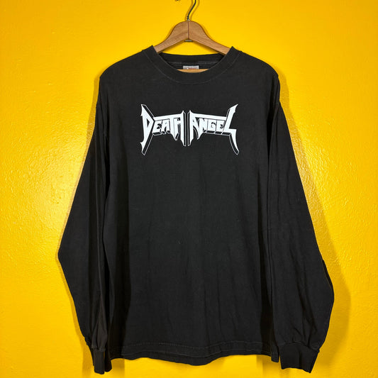 Vtg Death Angel Deadstock 2001 Tour Tee Longsleeve Back Hit Metal Thrash T Shirt