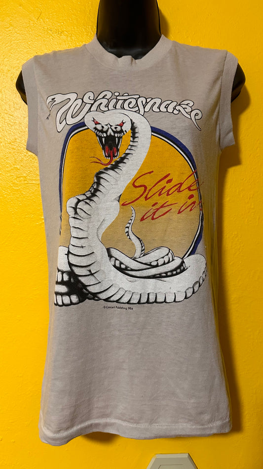 1984 Vintage Whitesnake Slide it In Muscle Tee S