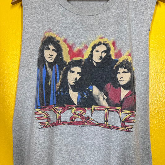 Vintage 1980s Y&T  Single Stitch Shakin The Cow Palace Tour Tee Sz M