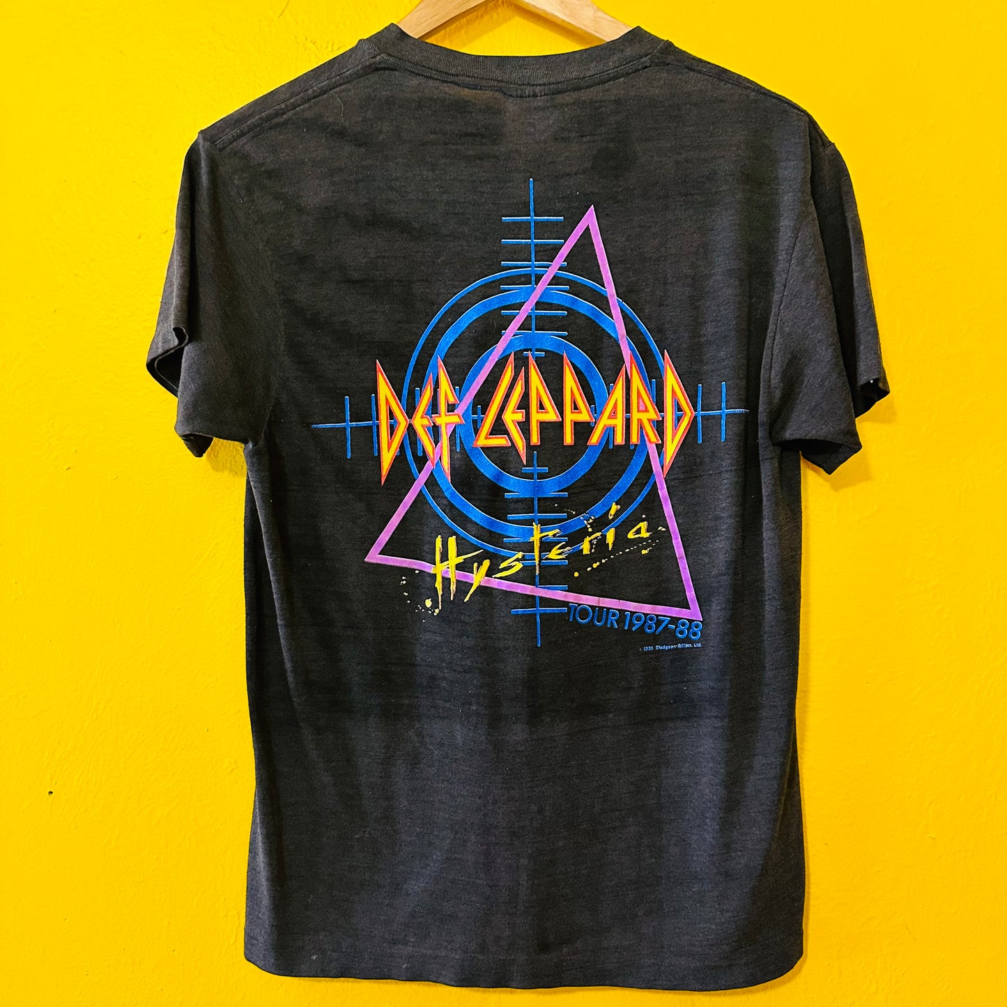 1987/88 Def Leppard Single Stitch Hysteria Tour Tee Sz M