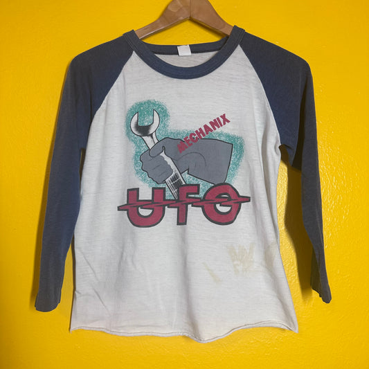 Vintage 1982 UFO American Tour Raglan Single Stitch Heavy Metal Tee M