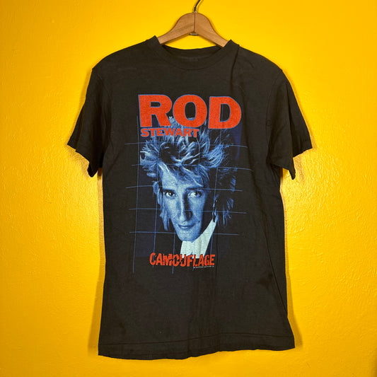 Vintage 1984 Rod Stewart Single Stitch Tee Sz M