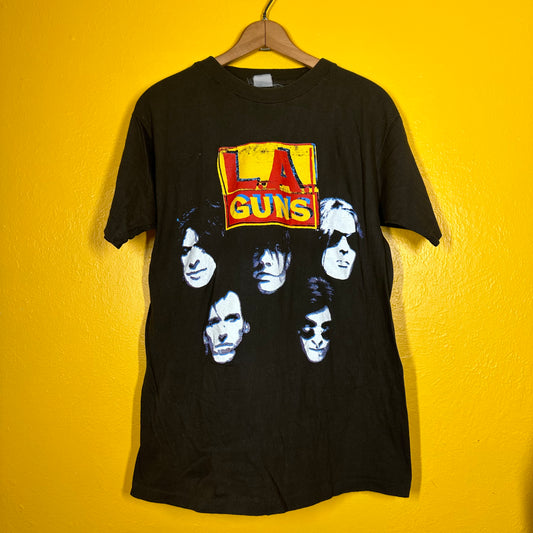 Vintage 1991 LA Guns Hollywood Vampires Tour Tee Single Stitch Sz M