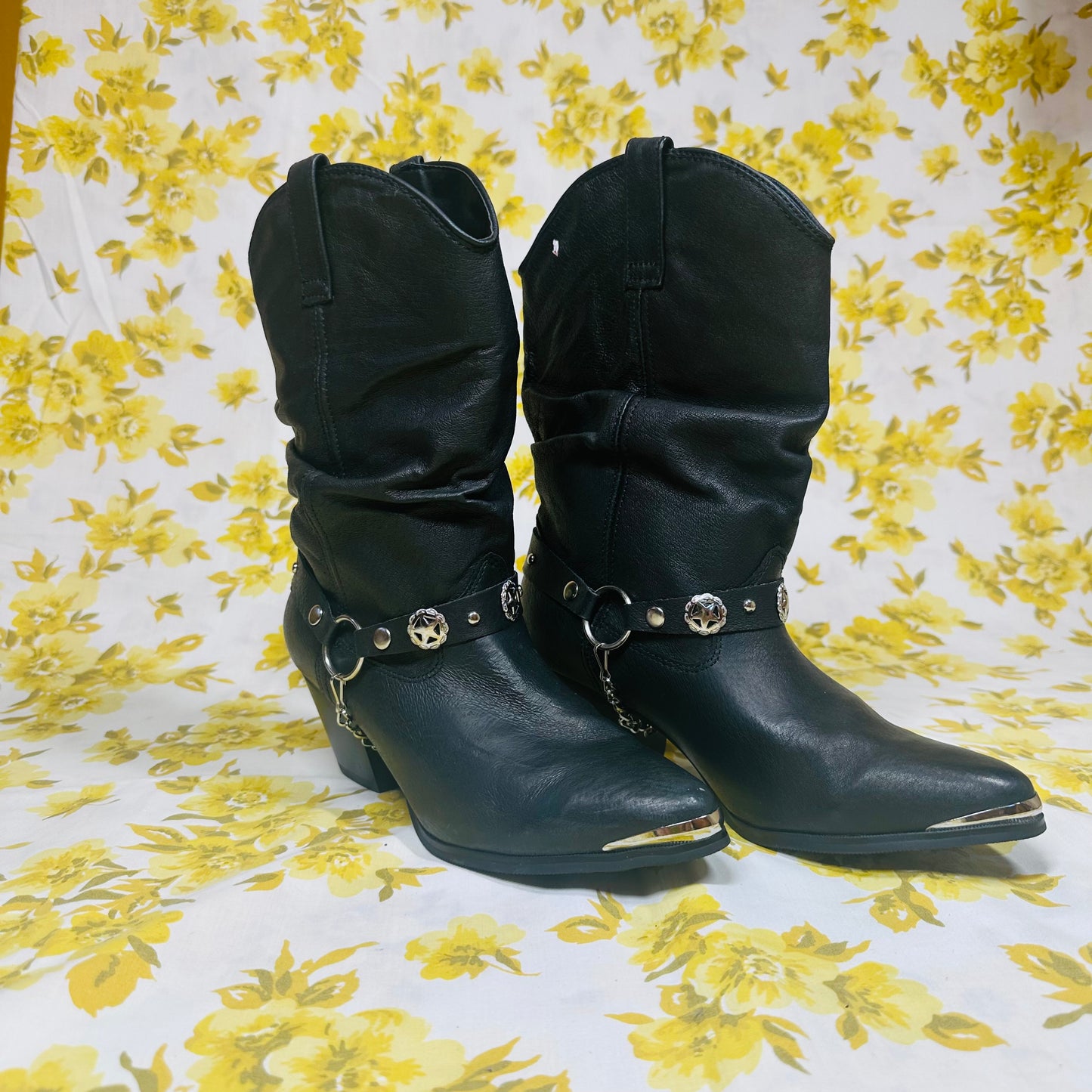 Vintage DEADSTOCK Dingo Slouch Cowgirl Boots Size 9