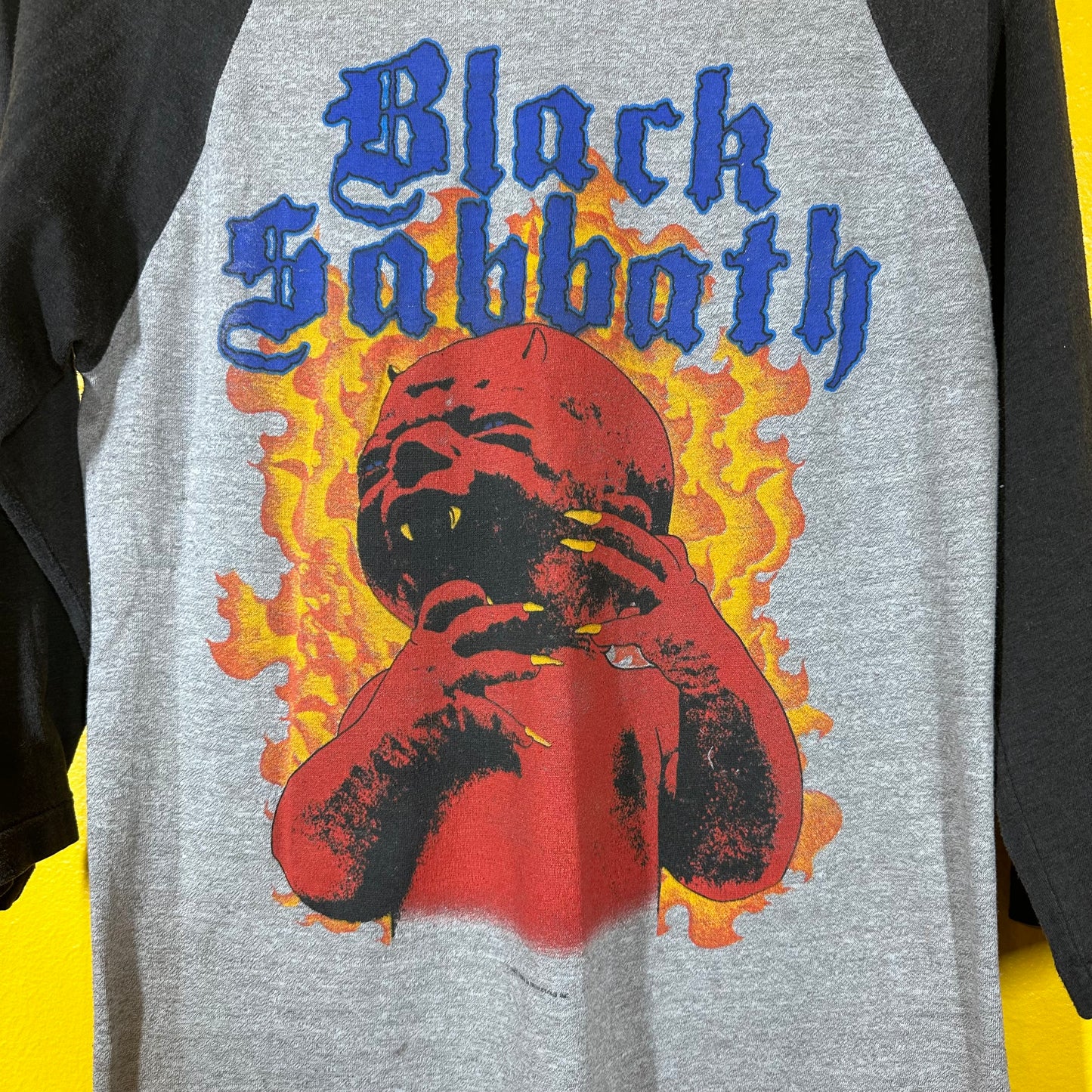 VTG Black Sabbath Born Again Raglan Single Stitch sz M