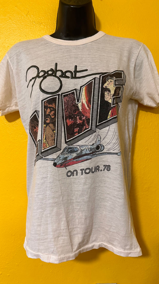 1977 Vintage Foghat 50/50 Tee S