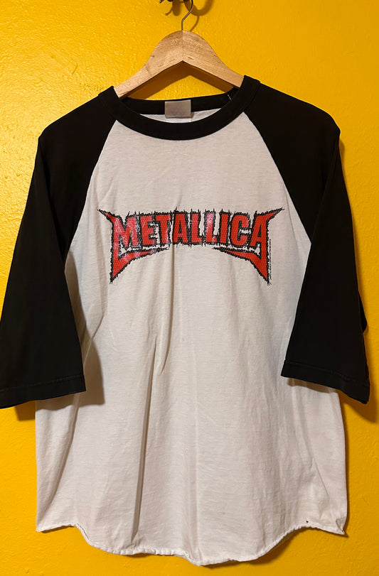 Vintage 2003 Metallica One Raglan Sz L