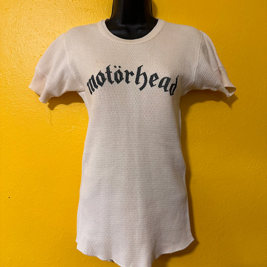 Vintage Short Sleeve Waffle with Motörhead Print S