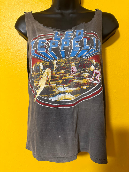 THRASHED FADED 1970s LED Zeppelin Tee Vintage M