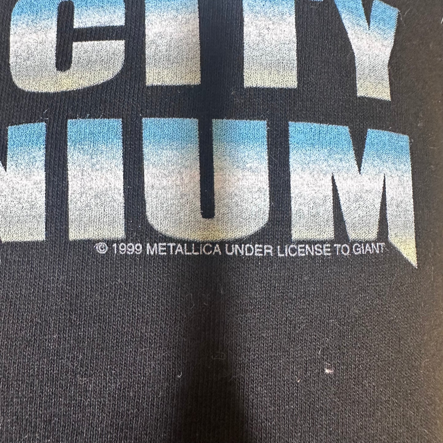 1999 Vintage Metallica Motor City Millennium Tour Tee with Backhit Sz L Tour Champ Tag