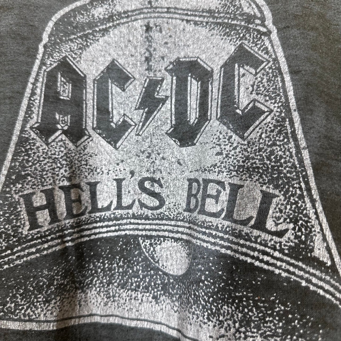 VTG Original AC/DC Hells Bells Parking lot Boot Tee 1980s single stitch Metal Tee