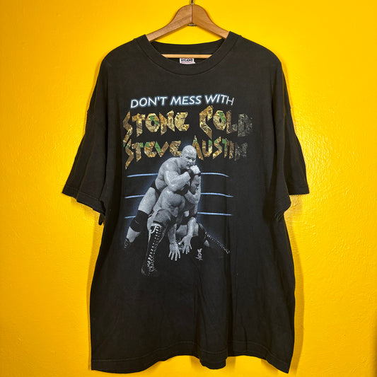 Vintage 1990s Stone Cold Wrestling Tee Sz XXL WWF