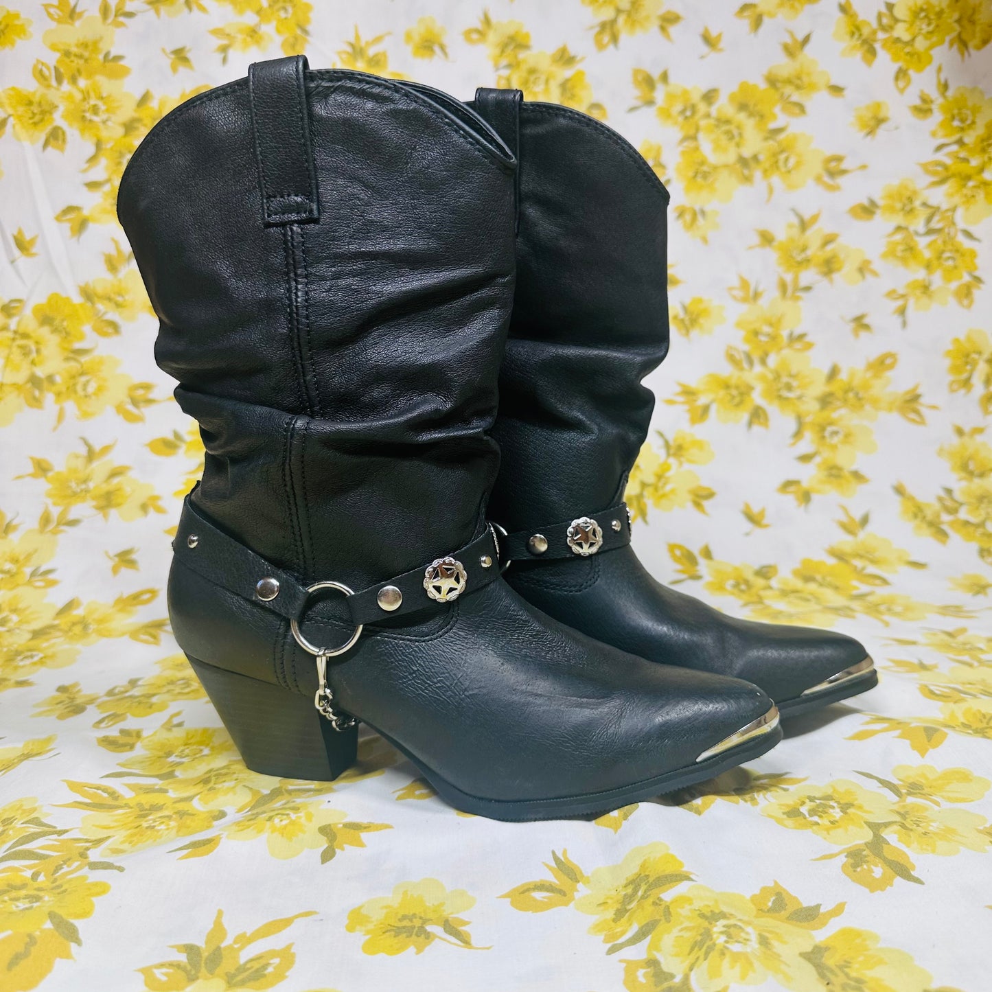 Vintage DEADSTOCK Dingo Slouch Cowgirl Boots Size 9