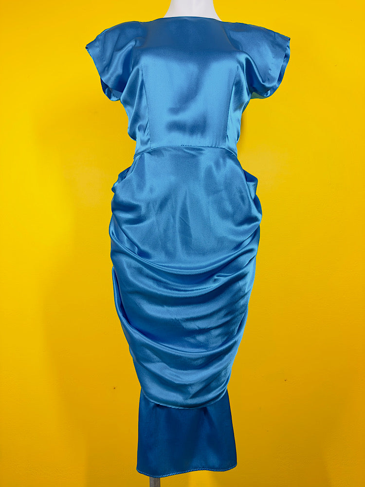 Most AMAZING Cobalt Blue Cocktail Dress