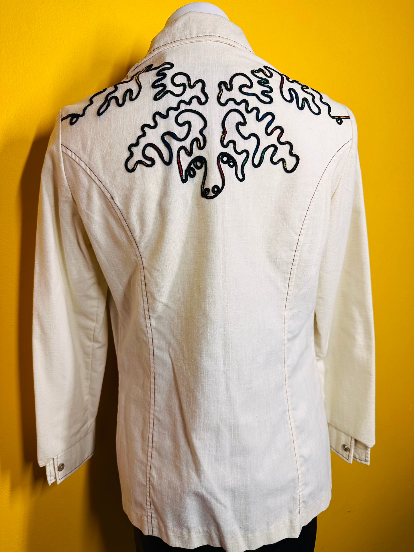 Vintage 50/50 Embroidered Western Button up