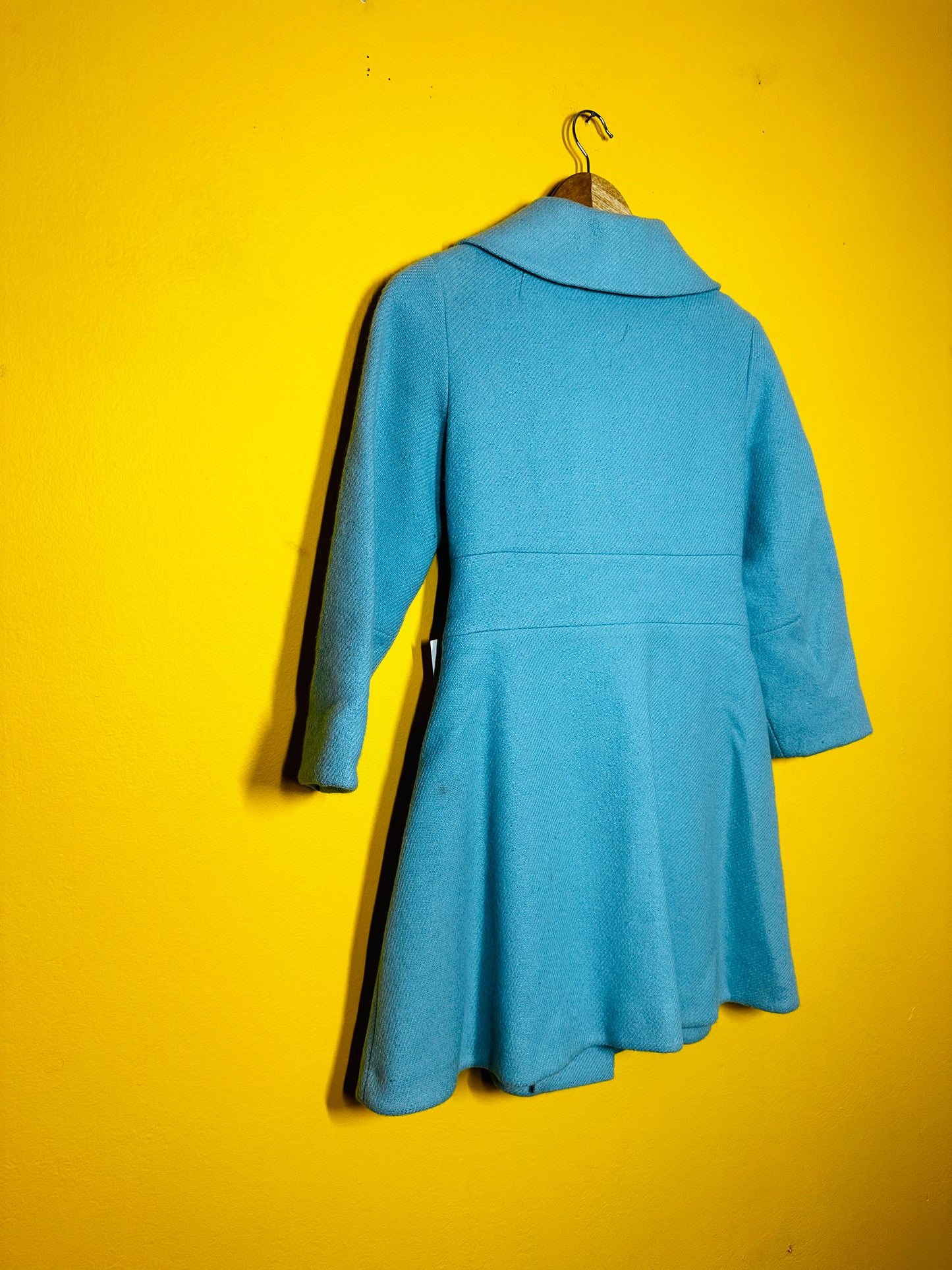 Vintage 1960s Blue Dress Coat S