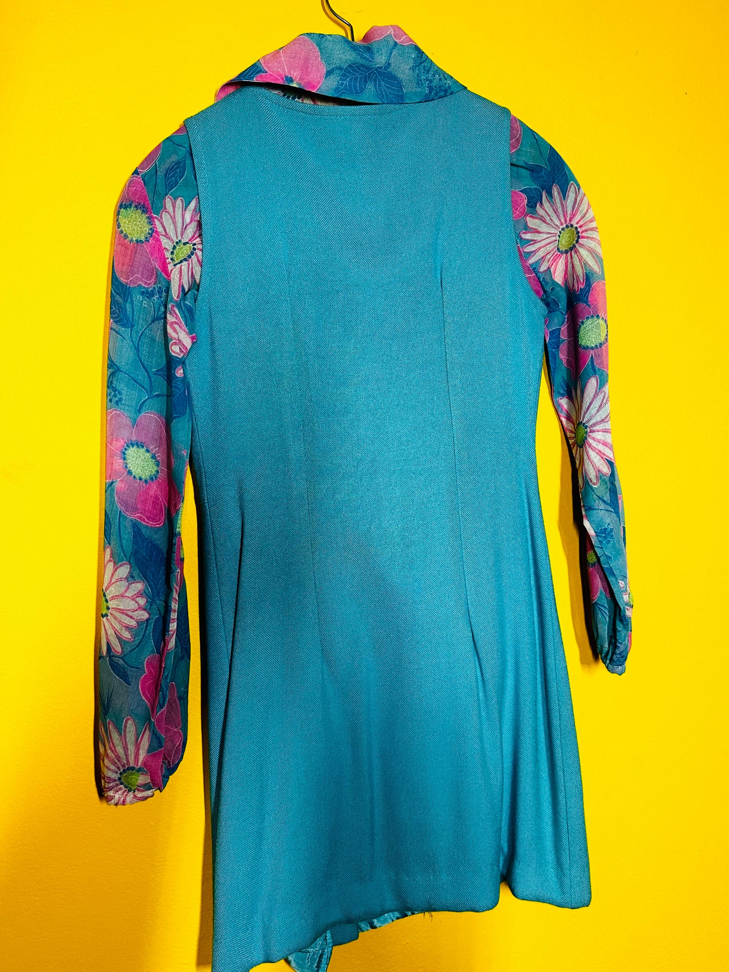 Vintage 1970s 2 piece Dress set Xs