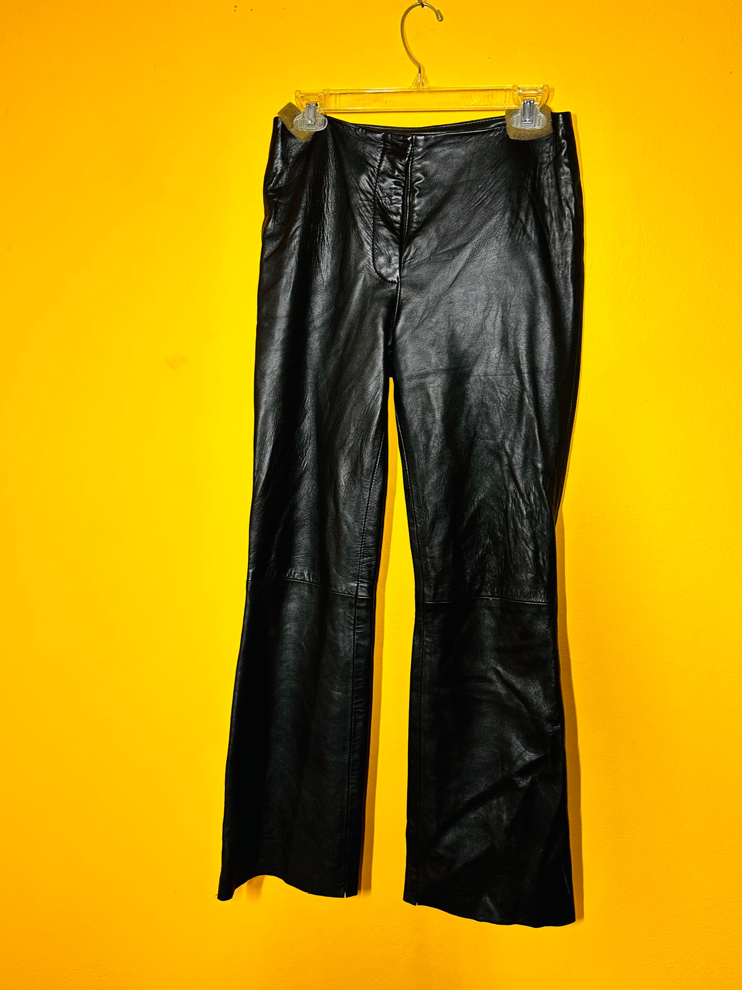 Y2K Bisou Bisou Leather Boot Cut Pants 6